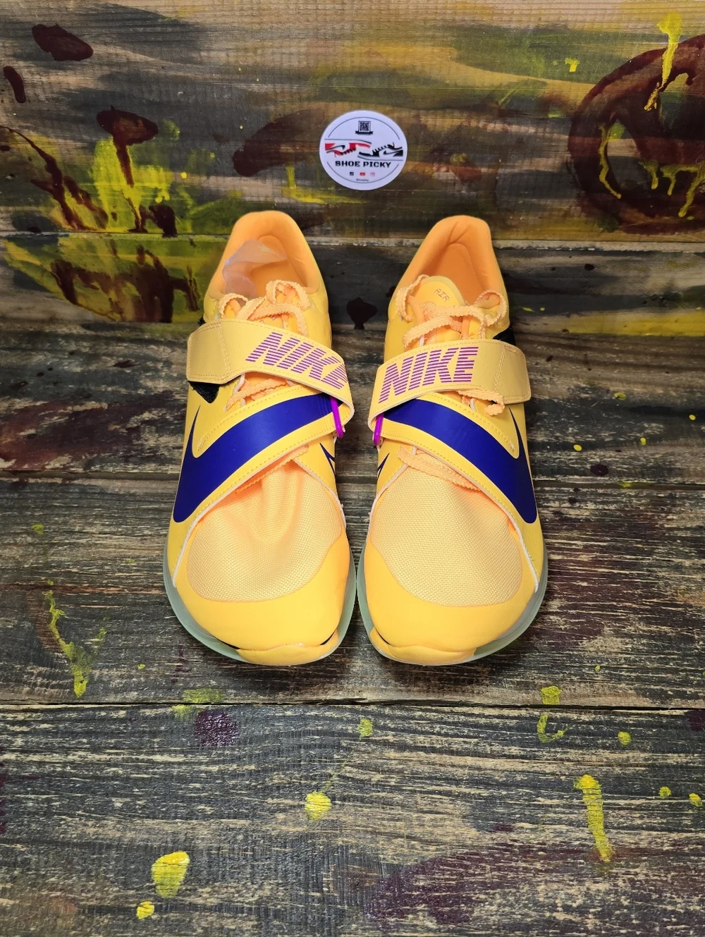 Nike Air Zoom Long Jump Elite Track Spikes Mens 9.5 Citron‎ Pulse FZ9326-800 New